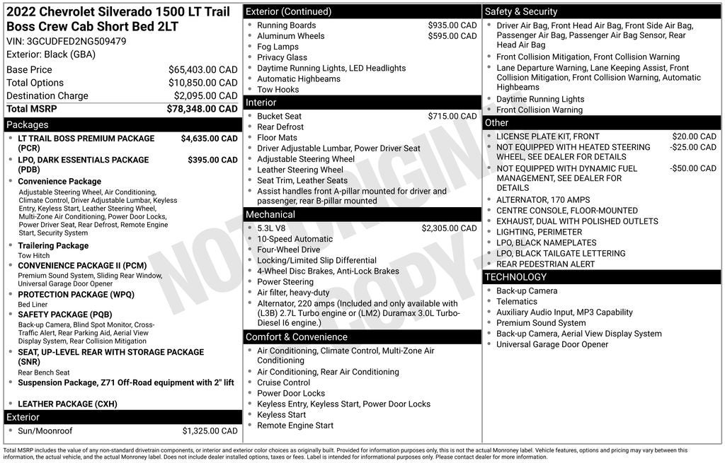 2022 Chevrolet Silverado 1500 LT Trail Boss
