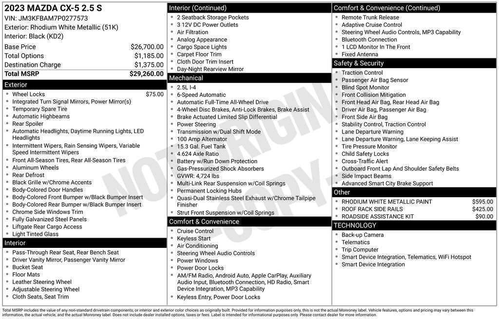 2023 Mazda Mazda CX-5 2.5 S