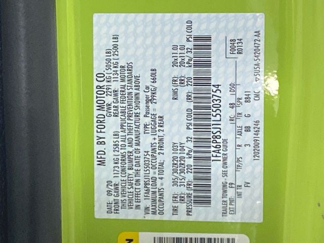 2020 Ford Mustang Shelby GT500