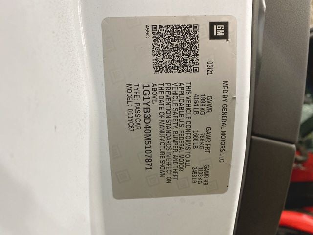 2021 Chevrolet Corvette Stingray 2LT