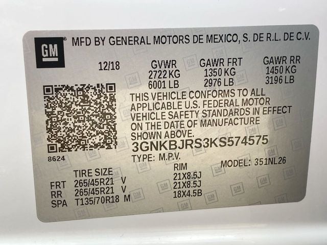 2019 Chevrolet Blazer RS