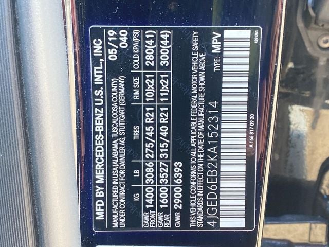 2019 Mercedes-Benz GLE GLE 43 AMG® 4MATIC®