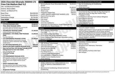 2026 Chevrolet Silverado 3500 HD LTZ