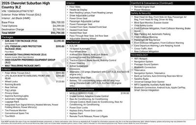 2026 Chevrolet Suburban High Country