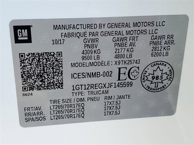 2018 GMC Sierra 2500 HD Crew Cab Standard Box 4-Wheel Drive