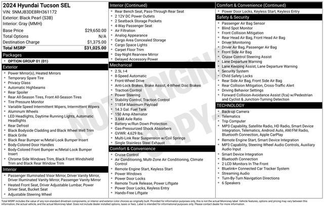 2024 Hyundai Tucson SEL