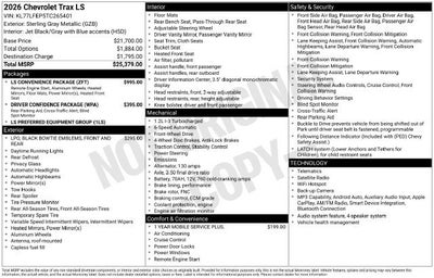 2026 Chevrolet Trax LS