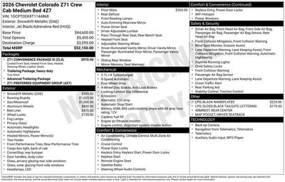2026 Chevrolet Colorado Z71