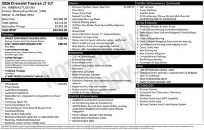 2026 Chevrolet Traverse LT