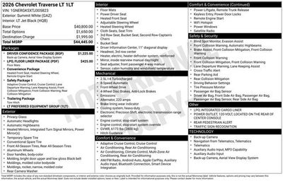 2026 Chevrolet Traverse LT