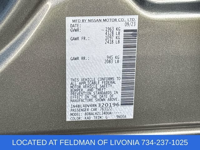 2024 Nissan Altima SV FWD
