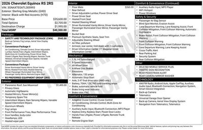 2026 Chevrolet Equinox RS