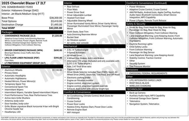 2025 Chevrolet Blazer 2LT