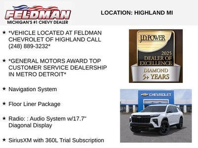 2026 Chevrolet Traverse RS