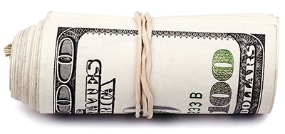 Roll of money | Mark Wahlberg Chevrolet Auto Group in OH